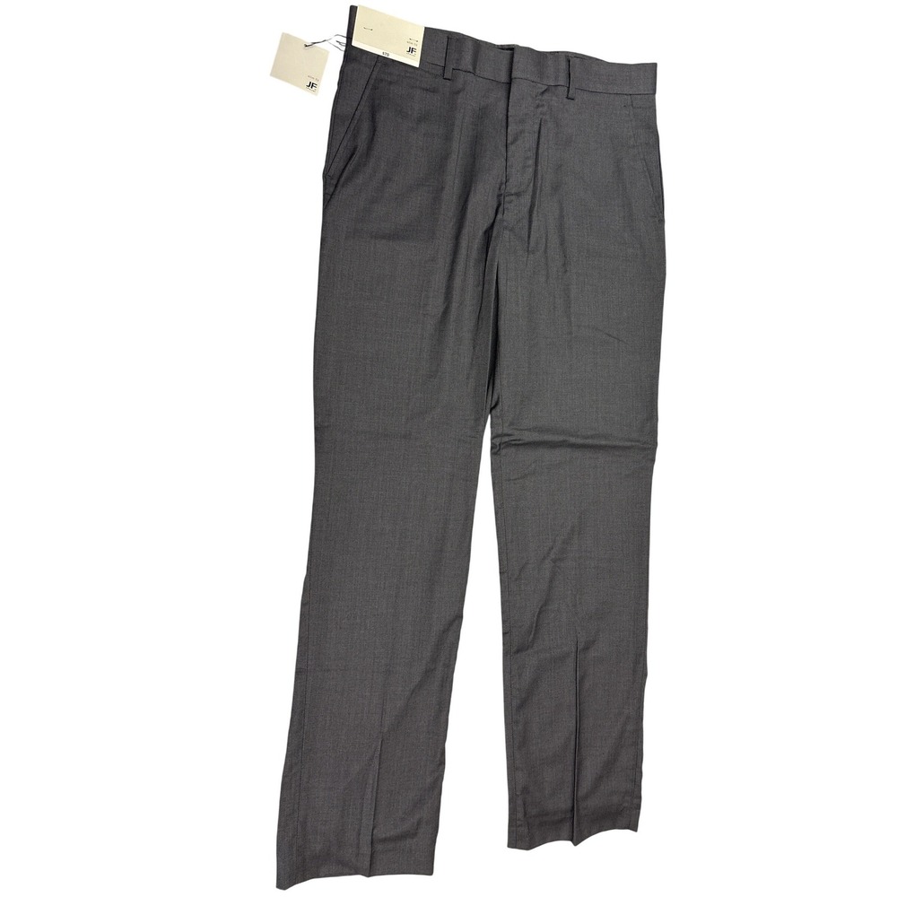 JF J.Ferrar Mens Slim Fit Flat Front Dress Pants Smoke‎ Gray 32x32 NWT